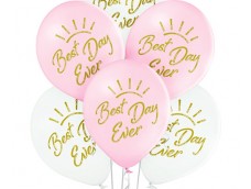 Baloni "Best Day Ever" - laimīgākā diena Belbal, 27cm