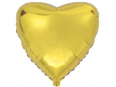 Folijas balons sirds, zelta, Flexmetal, 81cm, Jumbo