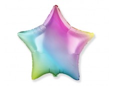 Folijas balons zvaigzne, varavīksne, 48cm, Flexmetal