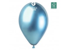 Baloni metāliski, hroma, zili, GEMAR, 33 cm