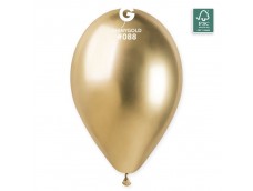 Baloni metāliski, hroma, zelta, GEMAR, 33cm