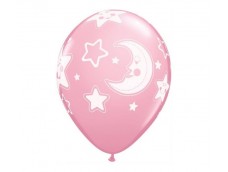 Baloni mazuļiem - Mēnestiņš un zvaigznītes, QUALATEX, 29cm