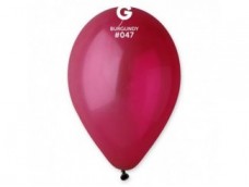 Baloni caurspīdīgi, sarkanvīna, Gemar, 29cm