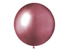 Baloni metāliski, hroma, rozā, GEMAR, 48cm