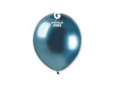 Baloni metāliski, hroma, zili, GEMAR, 13 cm